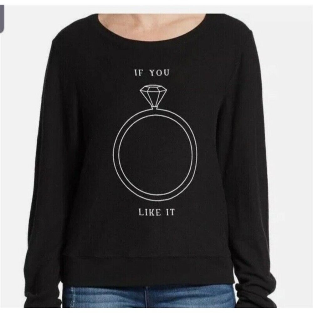 NWOT Wildfox S If You Like It Put a Ring On It Sweatshirt 115027